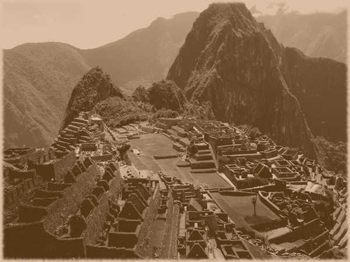 Jual Poster Inca Landscape Machu Picchu Peru Monuments Machu Picchu 81038 APC