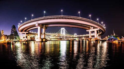 Jual Poster Japan Rainbow Bridge Tokyo Bridges Rainbow Bridge APC