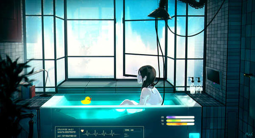 Poster Bath Anime Original APC