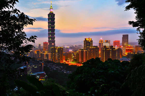Jual Poster Megapolis Skyline Taipei Taipei 101 Taiwan Cities Taipei APC