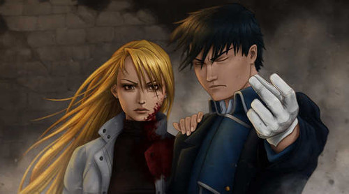 Poster Blonde Blood Riza Hawkeye Roy Mustang Fullmetal Alchemist FullMetal Alchemist APC Poster Blonde Blood Riza Hawkeye Roy Mustang Fullmetal Alchemist FullMetal Alchemist APC