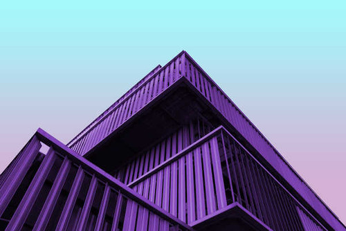 Jual Poster Purple Buildings Building5 APC