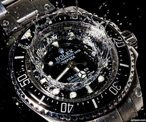 Jual Poster Rolex Splash Water Man Made Watch APC