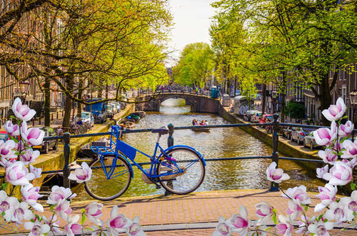 Jual Poster Amsterdam Netherlands Bicycle Canal 1Z