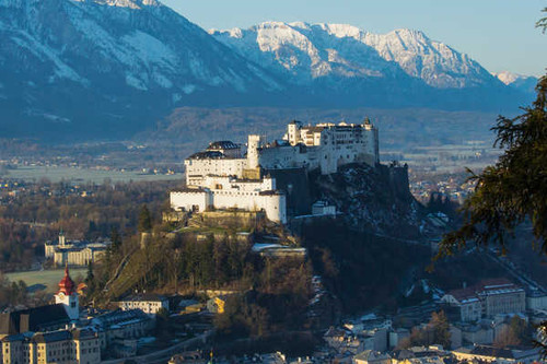 Jual Poster Austria Mountains Castles Houses Fortress Salzburg 1Z