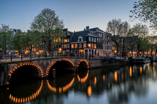 Jual Poster Bridges Rivers Houses Amsterdam Netherlands 1Z