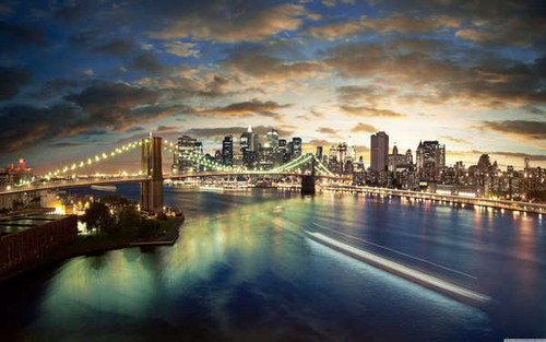 Jual Poster Bridges Skyscrapers USA 1Z
