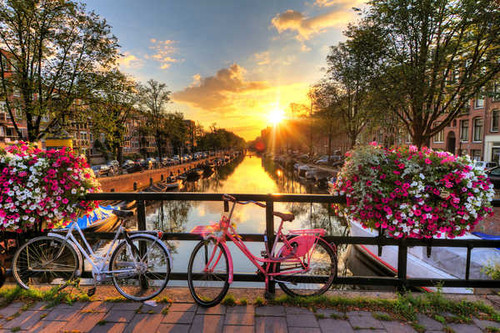 Jual Poster Bridges Sunrises and sunsets Netherlands Amsterdam 1Z
