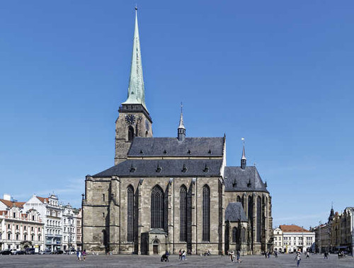 Jual Poster Cathedral Czech Republic Town square 1Z