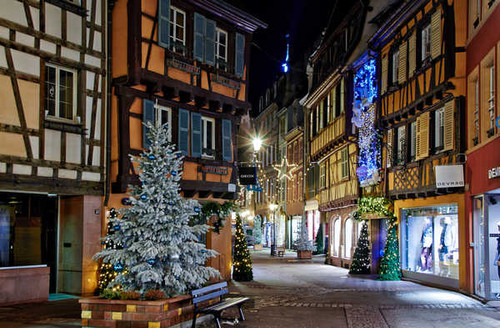 Jual Poster Christmas Holidays France Houses Colmar Street 1Z