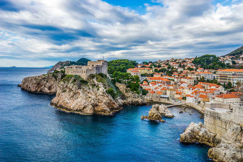 Jual Poster Croatia Coast Houses Castles Dubrovnik Crag 1Z