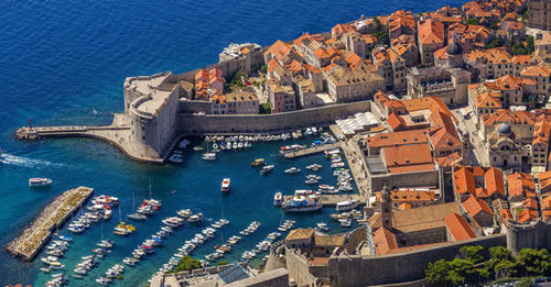 Jual Poster Croatia Coast Houses Marinas Motorboat Dubrovnik 1Z