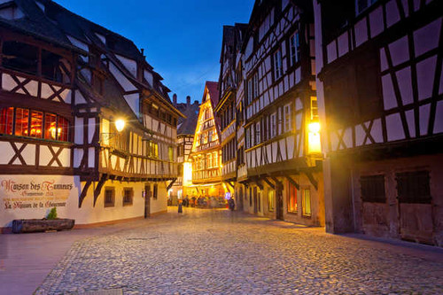 Jual Poster France Houses Evening Strasbourg Street Street 1Z