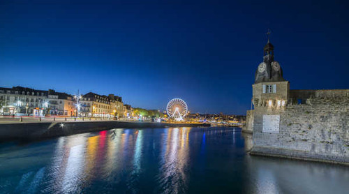 Jual Poster France Houses Fortress Rivers Clock Concarneau 1Z