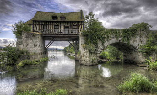 Jual Poster France Houses Rivers Bridges Vernon Upper Normandy 1Z
