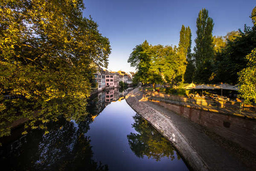 Jual Poster France Houses Strasbourg Canal Trees 1Z