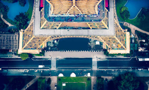 Jual Poster France Roads Eiffel 1Z