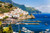 Jual Poster Italy Coast Houses Marinas Amalfi Crag 1Z