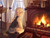 Poster Cat Fire Girl Anime Original APC