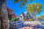 Jual Poster USA Houses Solvang California Street Trees 1Z