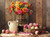 Jual Poster Apples Bouquets Still life Zinnia Vase Wicker WPS