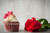 Jual Poster Roses Cake Cupcake Red Heart WPS