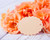 Jual Poster Roses Closeup Template greeting card Orange WPS
