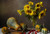 Jual Poster Still life Bouquets Sunflowers Pumpkin Vase WPS