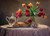 Jual Poster Still life Kettle Tulips Bouquets Pancake Table WPS