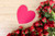 Jual Poster Valentine's Day Roses Many Wood planks Heart WPS