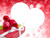 Jual Poster Valentine's Day Roses Template greeting card Red WPS 001