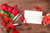 Jual Poster Valentine's Day Roses Template greeting card Wood WPS