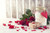 Jual Poster Valentine's Day Roses Wine color Petals Heart WPS
