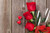 Jual Poster Valentine's Day Roses Wood planks Red Stemware WPS 001