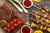Jual Poster Barbecue Ketchup Meat Still Life Tomato Food Barbecue0 APC