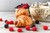 Jual Poster Berry Blackberry Breakfast Coffee Croissant Cup Fruit Raspberry Viennoiserie Food Croissant4 APC