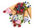 Jual Poster Berry Blueberry Fruit Ice Cream Raspberry Still Life Sweets Waffle Cone Food Ice Cream APC
