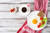 Jual Poster Breakfast Coffee Egg Valentine's Day Food Breakfast APC