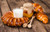 Jual Poster Breakfast Croissant Milk Viennoiserie Food Croissant APC