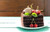 Jual Poster Cake Cherry Depth Of Field Dessert Fruit Leaf Macaron Pastry Food Dessert3 APC