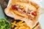 Jual Poster Food French Fries Hot Dog Food Hot Dog APC