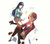 Poster Fumino Furuhashi Rizu Ogata Anime We Never Learn APC
