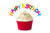 Jual Poster Birthday Cupcake Candles White background English 1Z