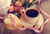 Jual Poster Coffee Cookies Roses Cup Heart Ribbon Saucer Spoon 1Z