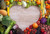 Jual Poster Fruit Vegetables Heart Template greeting card 1Z
