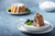 Jual Poster Pound Cake Pastry Blackberry Saucer Table Bokeh 1Z