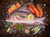 Jual Poster Seafoods Fish Food Shrimp Lemons Ice 1Z