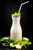 Jual Poster Smoothie Blueberries Lime Black background Bottle 1Z