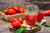 Jual Poster Spices Garlic Tomatoes Juice Highball glass Basil 1Z