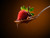 Jual Poster Strawberry Chocolate Spoon Colored background 1Z 002